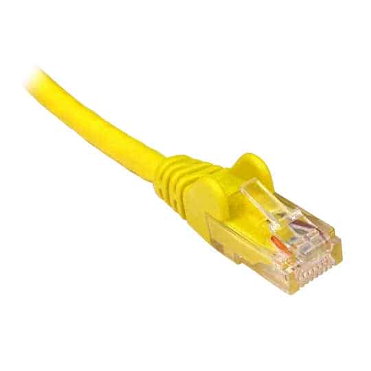 (image for) Progressive Robot 10mtr Yellow CAT 6A S/FTP LSOH Snagless Moulded Patch Lead